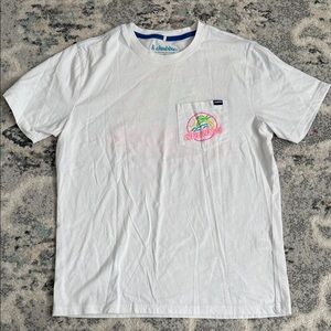Chubbies White And Neon Pocket Tee